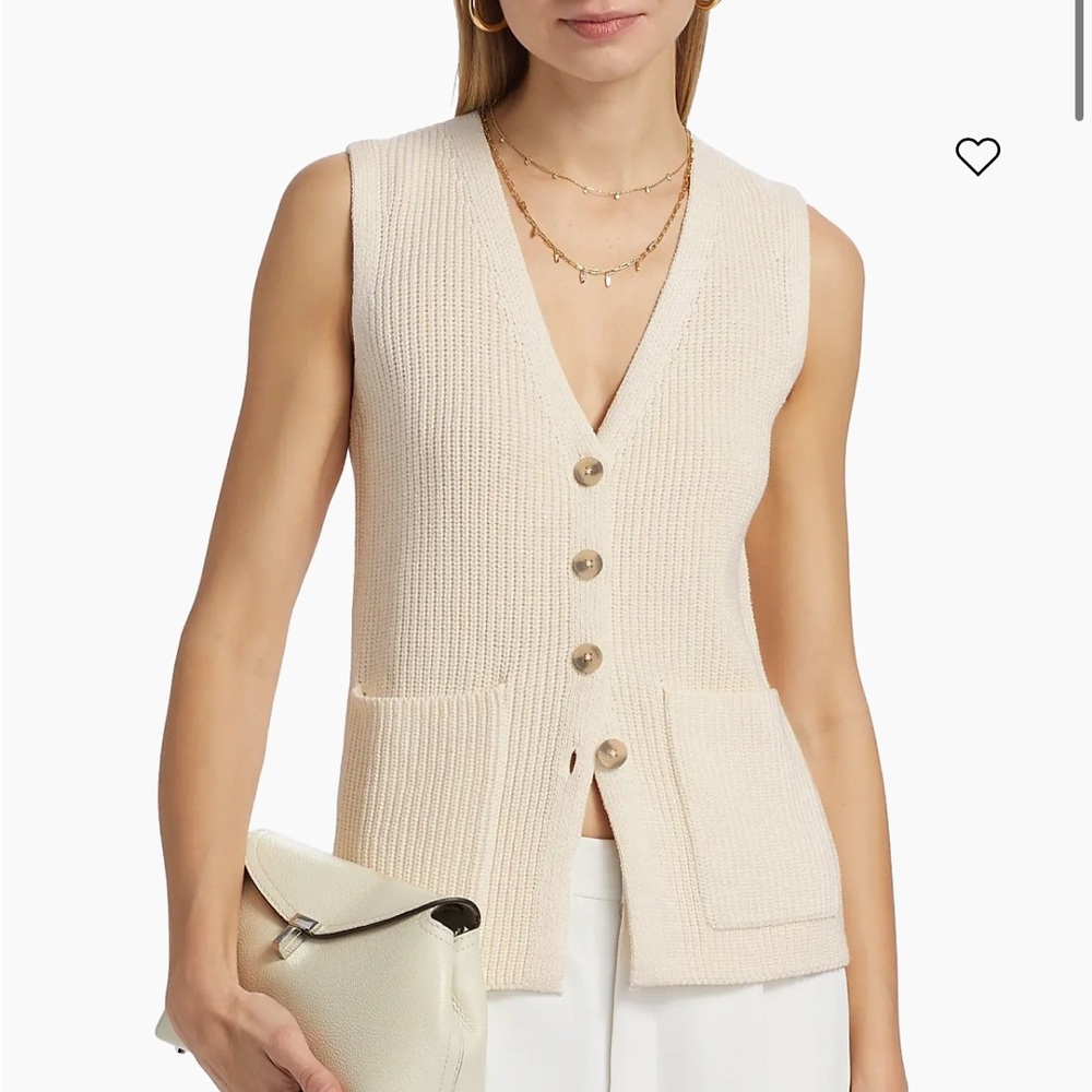 Reformation Faye Knit Sweater Vest